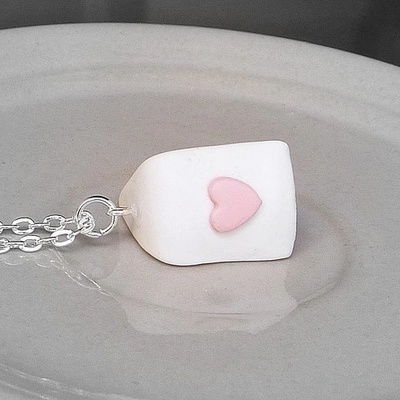 Prosperk Řetízek s přívěskem fimo duhový dort S4183