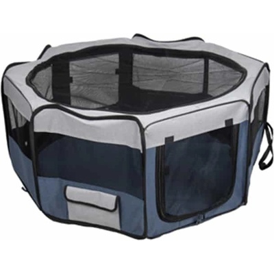 Flamingo Nylonová ohrádka Flavio skládací modrá 116 x 116 x 48 cm