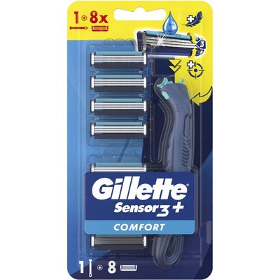 Gillette Sensor 3 Comfort + 8 ks hlavic