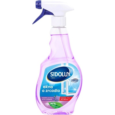 Sidolux Window Marseille mydlo s levanduľou na čistenie okien v spreji 500 ml