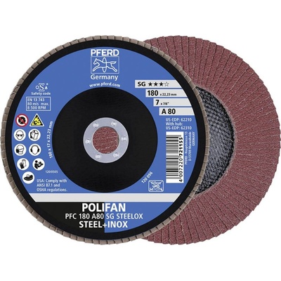 Pferd Vejárovitý brúsny kotúč 180 x 22.23 mm 67708185 10 ks