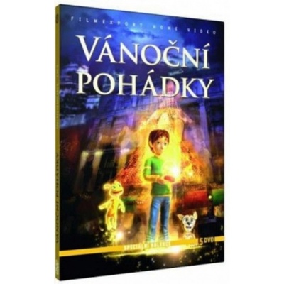 Vánoční pohádky: Nejmenší světýlko + Spike + Vánoční dobrodružství + Vánoce v Gaudínii / Rytíř Skřípek: Dokonalé Vánoce + Vánoce v New Yorku, 5 pošetka DVD