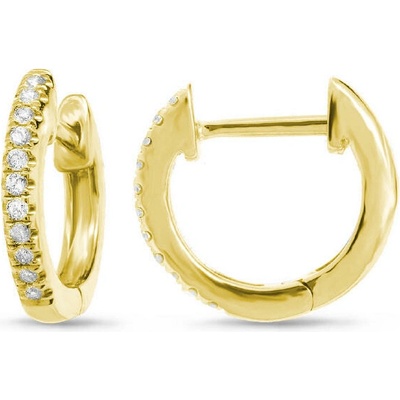 Eppi Elegantné kruhové naušnice s diamantami Gomati E30966