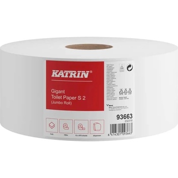Katrin БЯЛА ТОАЛЕТНА ХАРТИЯ МИНИ ДЖЪМБО katrin Лукс (12100)