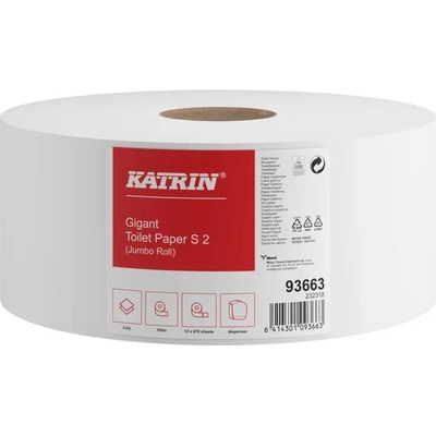 Katrin БЯЛА ТОАЛЕТНА ХАРТИЯ МИНИ ДЖЪМБО katrin Лукс (12100)