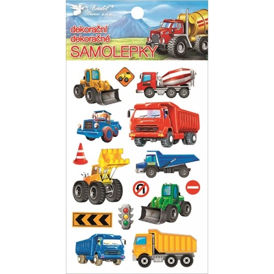 Anděl Přerov Samolepky plastické Nákladní auta