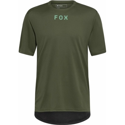 Fox Ranger Ss Wordmark Dark Sage