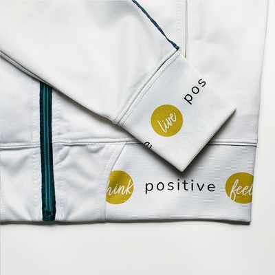 Takoy Hotový funkčný patent motivačné texty žltý - Think positive