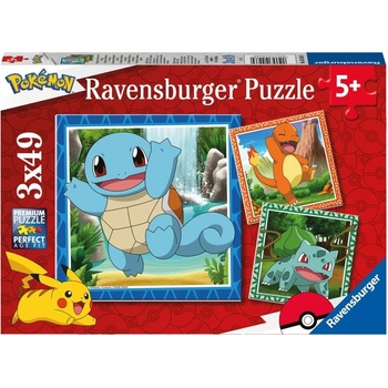 Ravensburger 055869 Vypusťte Pokémonov 3 x 49 dielov