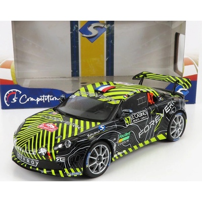 Solido Renault Alpine A110 Rally N 47 Rally Montecarlo 2022 F.delecour J.r.guigonnet Černá Zelená 1:18