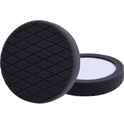 Extol Premium Leštící kotouč pěnový, diamantový vzor, T10, černý, 180x35 mm, zapuštěný suchý zip 150 mm