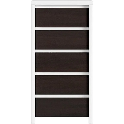 Black Red White Скрин с пет чекмеджета kaspian kom5s бял / венге