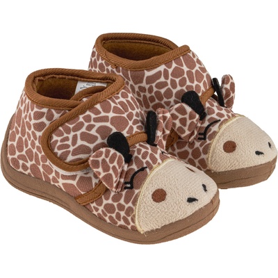 Detské papuče žirafa hnedé BBS Shoes