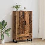vidaXL Висок шкаф Старо дърво 69, 5 x 30 x 115 см Инженерна дървесина (882496)