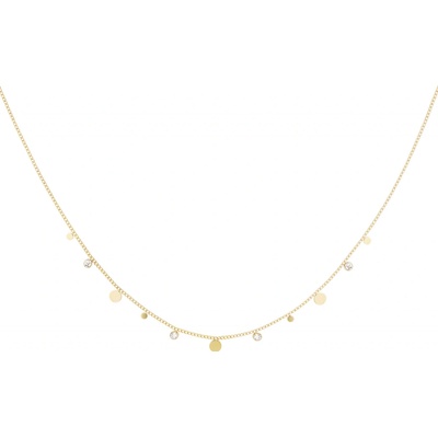 Ornamenti Pozlacený element zirconia gold OOR300059