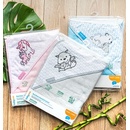 BabyOno Osuška s kapucňou Bamboo 100x100cm modrá