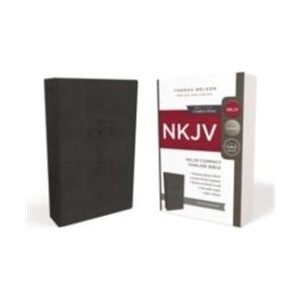 NKJV, Value Thinline Bible, Compact, Leathersoft, Black, Red Letter, Comfort Print | Thomas Nelson (ISBN: 9780718075521)