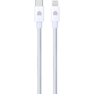 Dviced Cable USB-C to Lightning Nylon Textile 1, 25m - White (DV120006)