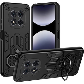 Xiaomi Калъф за Xiaomi Poco X7 5G с Метална Въртяща се Стойка - PC + TPU, Подсилени 0.5mm Ръбове, Шокоустойчив, Вкл. Протектор - 2 Цвята