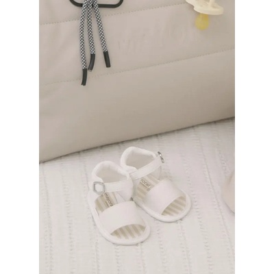 Mayoral Декоративни сандали за новородено момче Mayoral в бял цвят