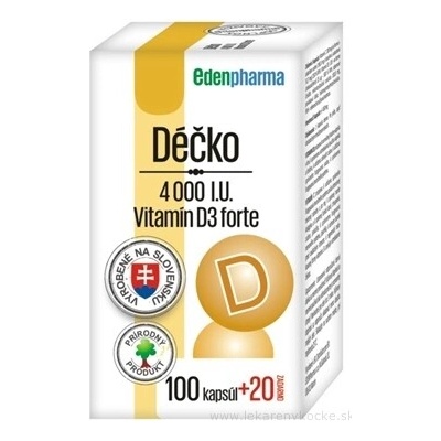 EDENPharma Déčko 4000 IU 120 kapslí