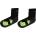 Karrimor Мъжки чорапи Karrimor Dri Skin 2 Pack Running Socks Mens - Black/Fluo