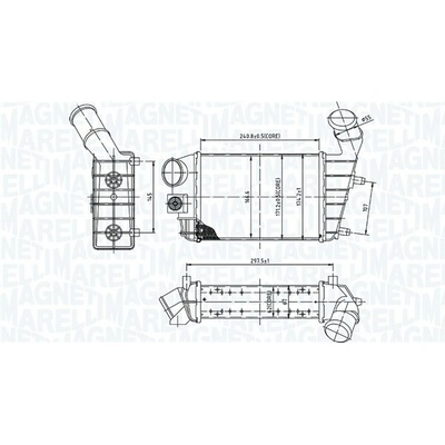 Chladič plniaceho vzduchu MAGNETI MARELLI 351319204460