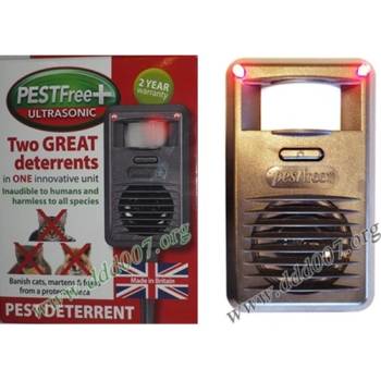 Concept Research - Англия Pestfree+ e ултразвуков апарат, прогонващ котки, лициси, порове и белки