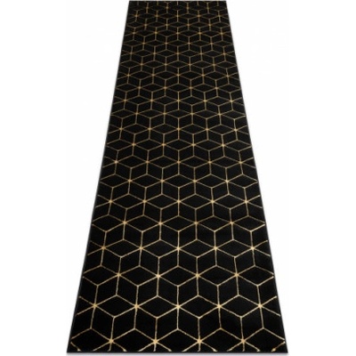 Nej-koberce GLOSS 409C 86 glamour art deco černý / zlatý