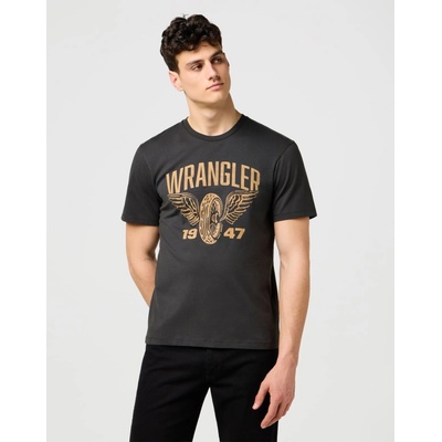 Wrangler pánské triko Americana Tee 112371478 Faded Black