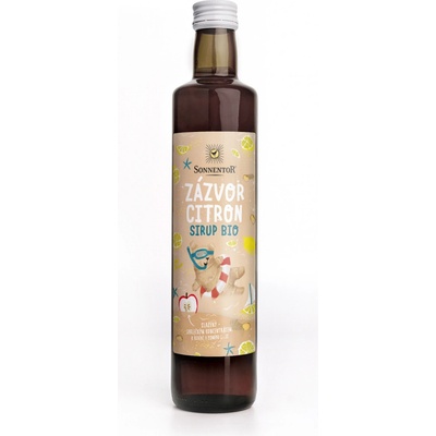 Sonnentor Sirup BIO zázvor a citron 0,5 l