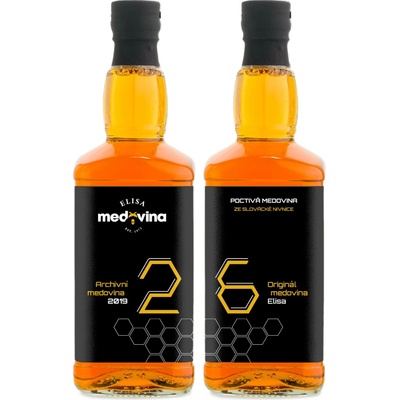 Medovina Elisa dárek k 26. narozeninám 11% 2 x 0,5 l