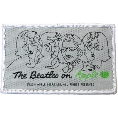 Nažehlovačka The Beatles - On Apple (Black on White)