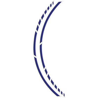 FOLIATEC – samolepiaca linka na obvod bicykla RACING – modrá