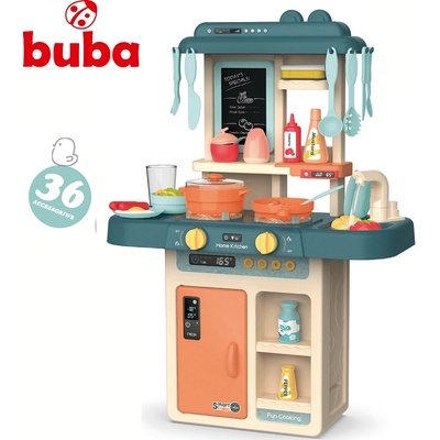 Buba Детска кухня играчка Buba Home Kitchen, 36 части, 889-169, синя (NEW023535)