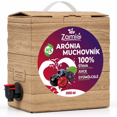 Zamio 100% ovocná šťava Arónia Muchovník 3 l