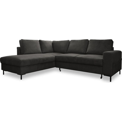 Miuform Тъмносив разтегателен ъглов диван от рипсено кадифе (ляв ъгъл) Lofty Lilly - Miuform (1072ON19)