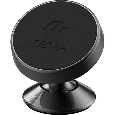 Držák do auta DEVIA - magnetický - s přísavkou na palubní desku - 360° otočný - černý