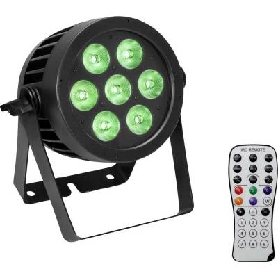 Eurolite IP PAR 7x9W SCL DMX LED efektový reflektor Počet LED: 7 9 W