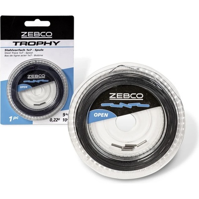ZEBCO ocelové lanko trophy steel trace 1X7 SPOOL 10m 0,20mm 6kg