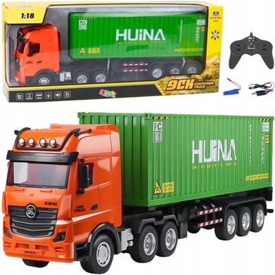 Lean Toys Dálkově ovládané nákladní auto zelené 1:18