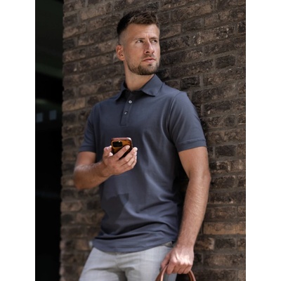 TallGuys pánská prodloužená polokošile Antracite