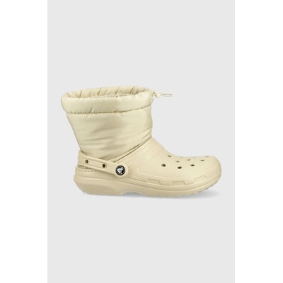 Crocs Апрески Crocs Classic Lined Neo Puff Boot в бежово 206630 (206630.2Y2.D)