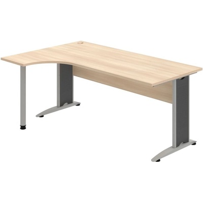 OFFICE PRO s.r.o. HOBIS kancelársky stôl pracovný tvarový, ergo pravý - CE 1800 P, agát