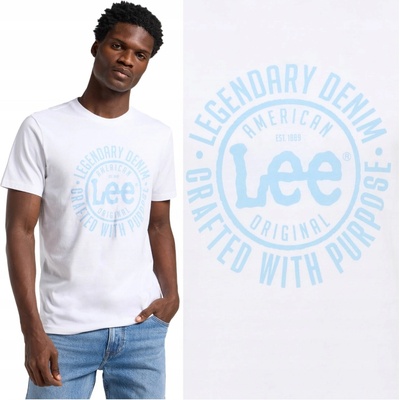 Lee pánske tričko Logo Tee white
