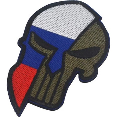 WARAGOD Vyšívaná nášivka Punisher, Rusko