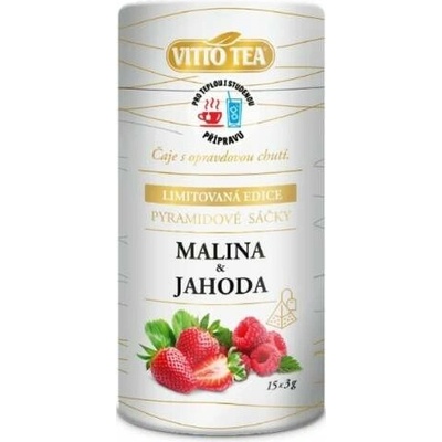 Vitto Tea Ovocný čaj Malina, Jahoda 15 x 3 g