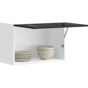 vidaXL Кухненски стенен шкаф, Kalmar, черен, инженерно дърво (853598)