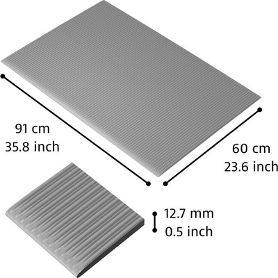 Notrax 406 Crossrib Sof-Tred Dyna-Shield šedivá 60cm x 91cm