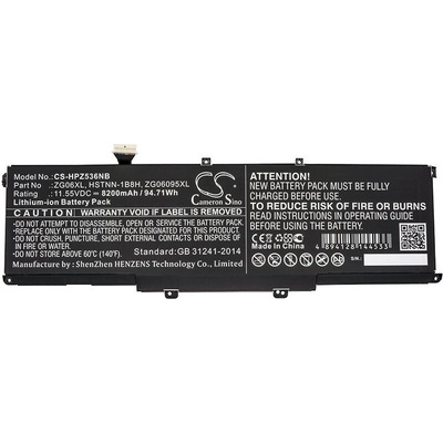 Cameron Sino Батерия за лаптоп HP ZBook Studio G5, ZBook Studio X360 G5 5CN15PA, HSTNN-1B8H LiIon 11, 55V 8200mAh CAMERON SINO (CS-HPZ536NB)